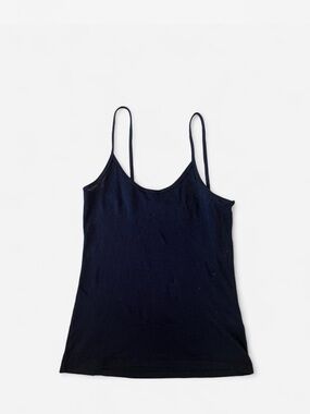 Petit Bateau Women’s Black Spaghetti Strap Tank Top
